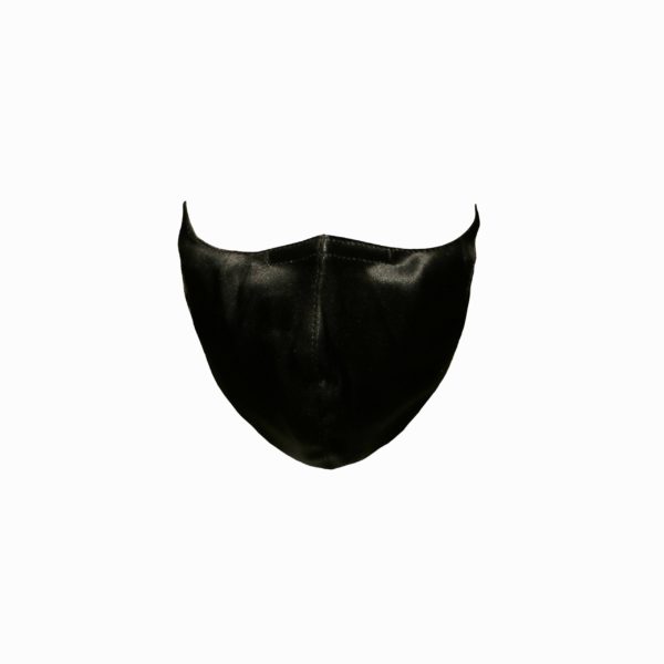 Face Mask in Black Polysilk - LISA VON TANG