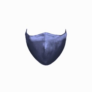 Face Mask in Indigo Washed Silk - LISA VON TANG
