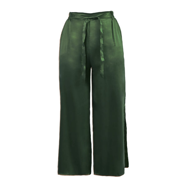 Meditation Pants in Pine Green - LISA VON TANG