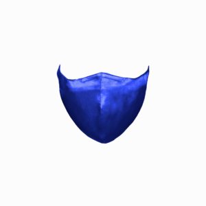 Face Mask in Cobalt Blue Silk - LISA VON TANG